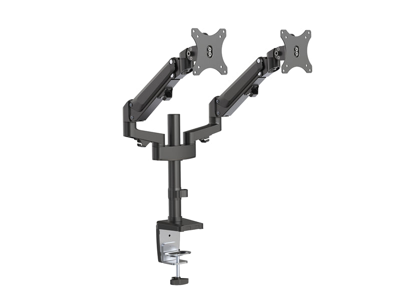 Brateck Dual Monitors Heavy-Duty Aluminum Gas Spring Monitor Arm Fit Most 17''-32'' Up to 12kg per screen VESA 75x75/100x100 Brateck Dual Monitors Heavy-Duty Aluminum Gas Spring Monitor Arm Fit Most 17''-32'' Up to 12kg per screen VESA 75x75/100x100